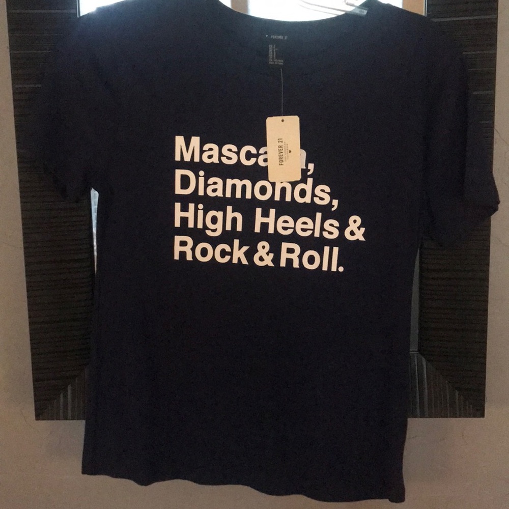 Navy Forever 21 Graphic T